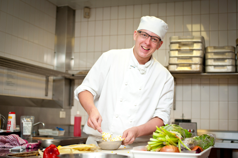 CDU Commercial Cookery student
