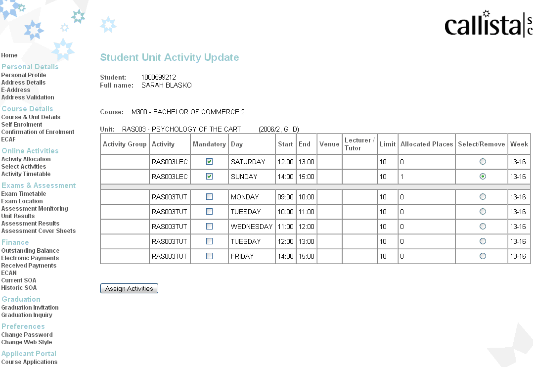 SUA transaction before