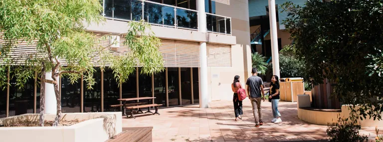 Group of students walking