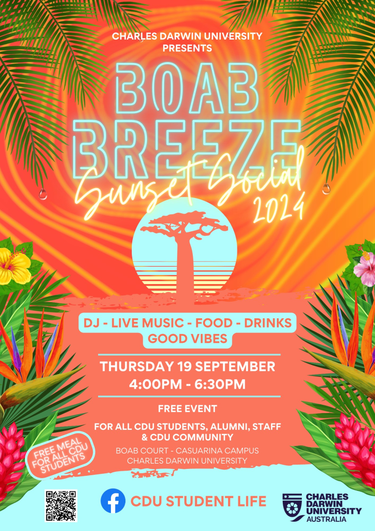 Boab Breeze Sunset Social flyer