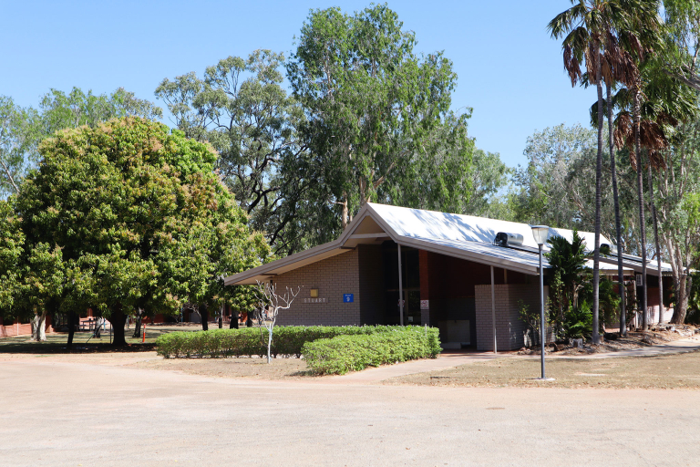 Front view of the Stuart building