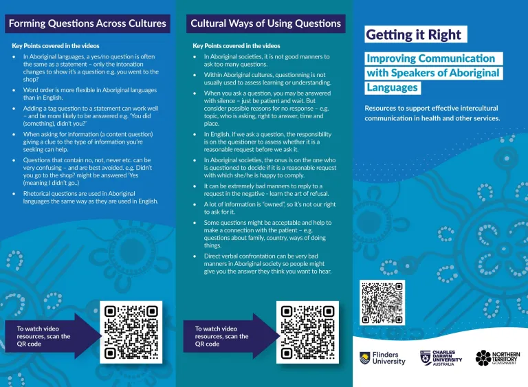 Intercultural Communication Resources Promotional 3-Fold Flyer