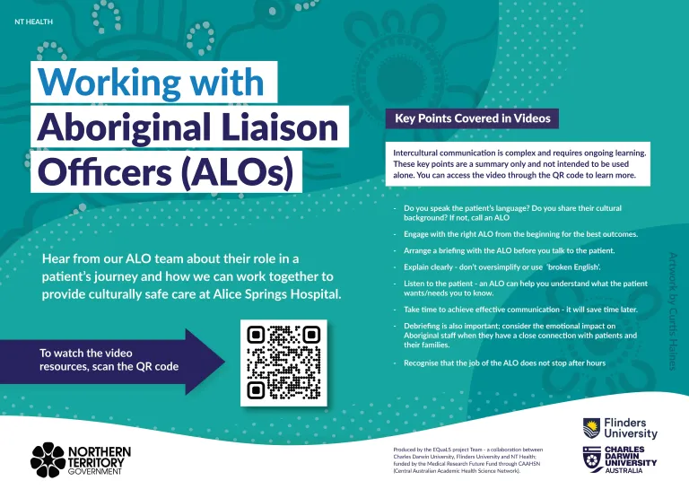 Working with Aboriginal Liaison Officer Promotional Poster