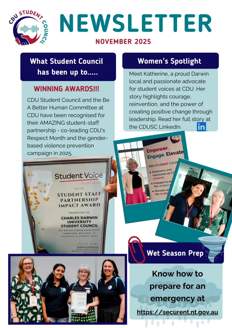 Page 2 of CDUSC Newsletter November - What CDUSC is up to