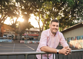 CDU teaching student in regional NSW smiling at the camerA