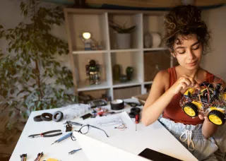 Female engineering student