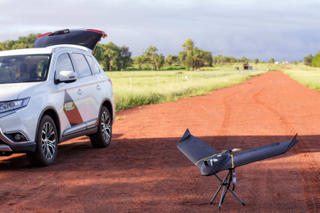 Drone testing at the CDU Katherine Rural Campus 