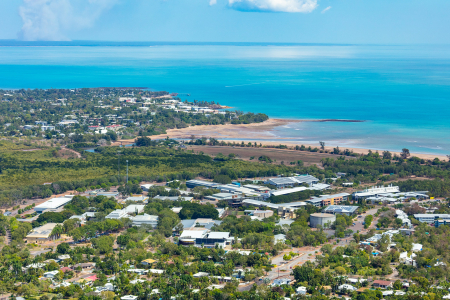 Aerial view of Darwin