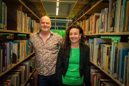 UQ's Stephen Carleton and CDU's Adelle Sefton-Rowston