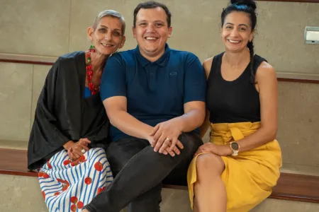 From left to right: Tad, Randall and Zeynep