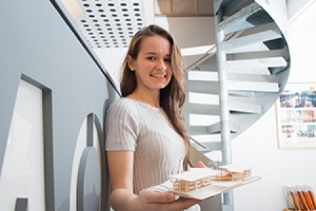 CDU design graduate Sarah Young says her determination helped her secure the award
