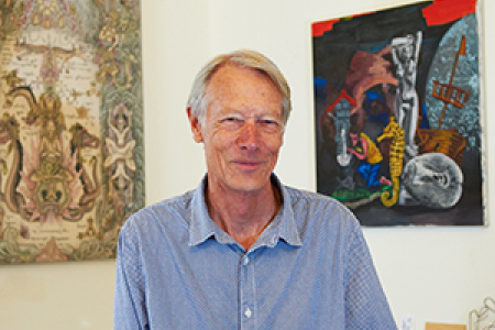 Scholar, art collector and curator, Christopher Hill in 2014. Photographer: Rob Fyfe