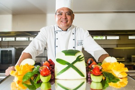 The course aims to carve out career paths for aspiring chefs. Pictured: CDU Commercial Cookery and Bakery lecturer Antonio Tjung