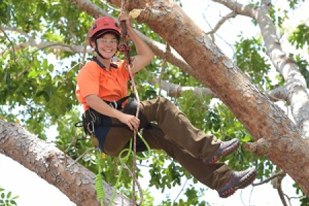 Arboriculture student Alana Murray won a Rookie Award at the recent competition