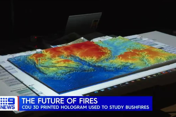 3D closeup of landscape models