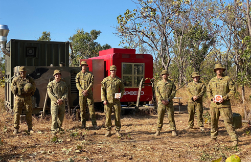 CDU engineers have travelled to a remote area in the NT to train Australian Army soldiers in cutting-edge metal 3D printing technology