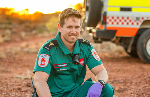 St Johns NT paramedic at work
