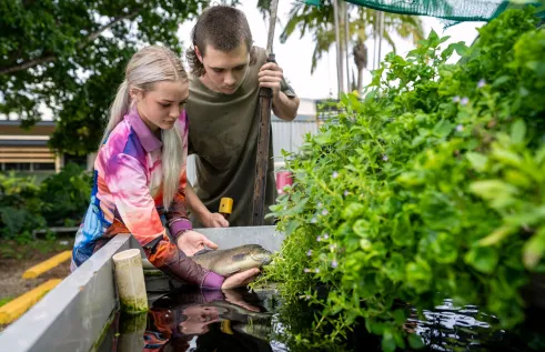 CDU Aquaculture students