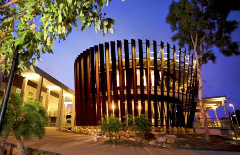 Casuarina campus by night