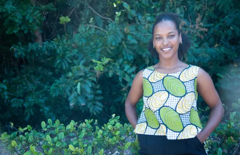 CDU business student Etabez at Waterfront Campus