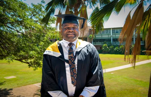 CDU postgraduate student Daniel Pate