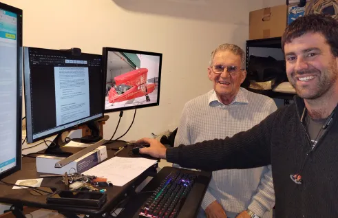 Jon and his grandfather