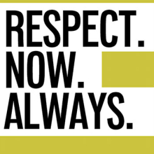 Respect Now Always logo