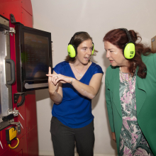 Dr Rebecca Murray and Minister for Defence Industry Melissa Price