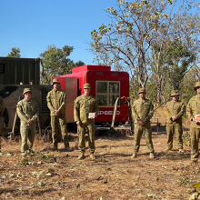 CDU engineers have travelled to a remote area in the NT to train Australian Army soldiers in cutting-edge metal 3D printing technology