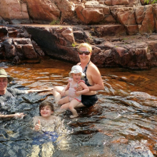 Cathryn at NT swimming hole