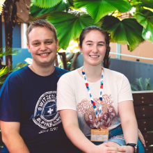 Darwin students Liam Meyer and his partner Jess Lines have chosen different pathways to higher education at Charles Darwin University
