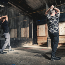 Axe-throwing movement is under the microscope to understand how the body moves during three professional axe-throwing techniques.