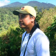 Dr Jayson Ibanez, Philippine eagle in background