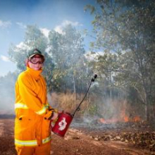 Conservation and Land Management student Georgina Davies was part of the first CDU cohort to complete bushfire fighting training