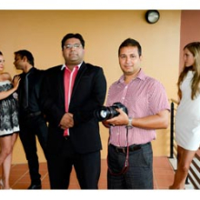 From left: Laura Bradley (leading actress), Deb Kanungo (leading actor), Dr Abhishek Shukla (director), Nitesh Raj Pant (cinematographer) and Olga Klon (supporting actress)