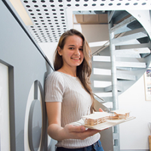 CDU design graduate Sarah Young says her determination helped her secure the award