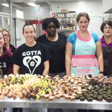 Participants of the Cake and Cookie Decorating course at the Alice Springs campus
