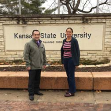 Professor Ruth Wallace with Gregg Hadley from the Research and Extension team at Kansas State University