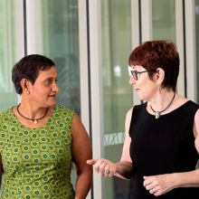 Co-Directors of the Molly Wardaguga Research Centre, Associate Professor Yvette Roe and Professor Sue Kildea