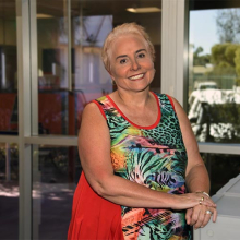 Dr Teresa Schwellnus at Alice Springs campus.